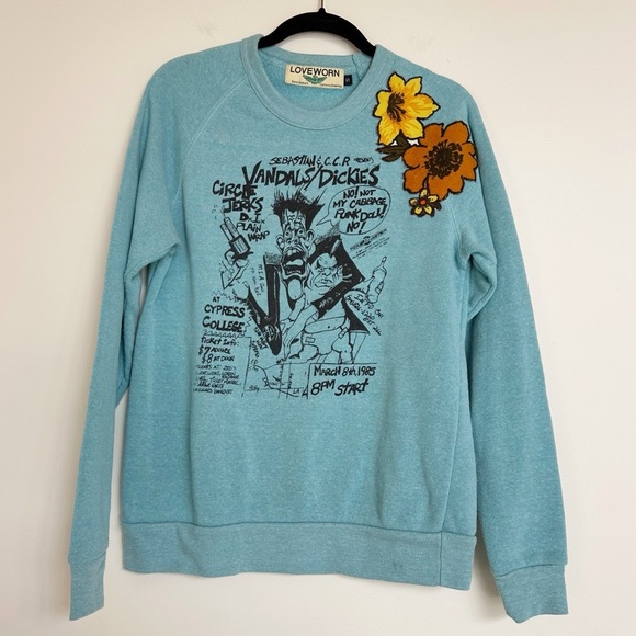 LOVEWORN Santa Barbara Pullover Crewneck Sweatshirt Size Small - Picture 1 of 9
